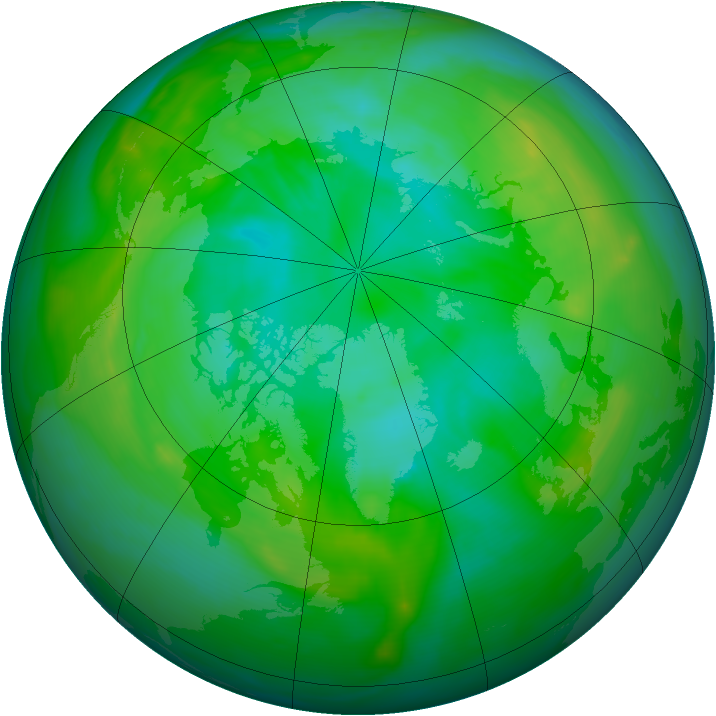 Arctic ozone map for 02 August 2006